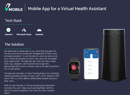 Mobile IoT App for Virtual Health Assistant